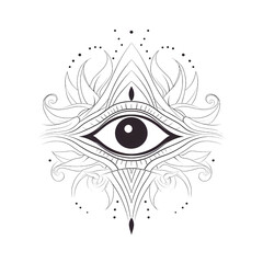 Third Eye Spiritual Logo Chakra Yoga