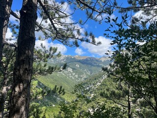 Paklenica national park in Croatia landscape