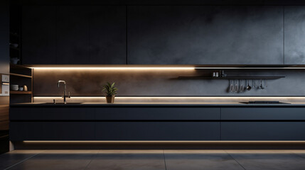 Modern kitchen in minimalist design