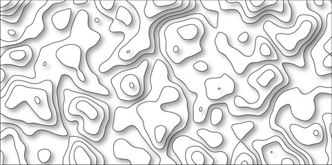 3D Contour map background. Vector geography scheme and terrain. Topography grid map. Stylized topographic contour map. Geographic line mountain relief. Abstract lines or wavy backdrop background.