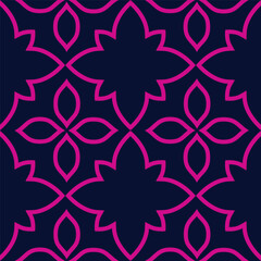 Vector. Perforated bright patterns Papel Picado pattern on a colored background. Hispanic Heritage Month. Flowers seamless pattern for web banner, poster, cover, splash, social network.