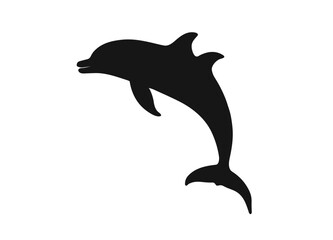 Black dolphin silhouettes