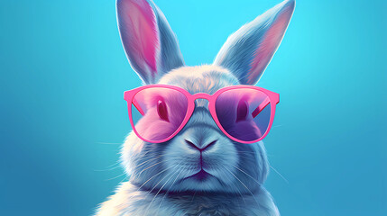 bunny wearing sunglasses