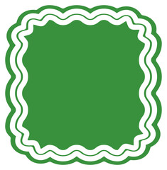 abstract groovy green decoration
