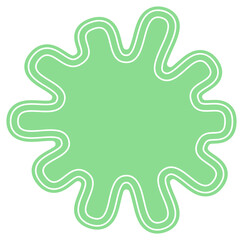 abstract groovy green decoration