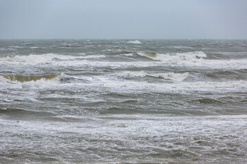 Sturm an der Nordseeküste bei Skagen, Dänemark