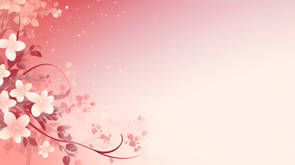 pink floral background | Generative AI