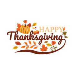 Happy thanksgiving autumn holiday background