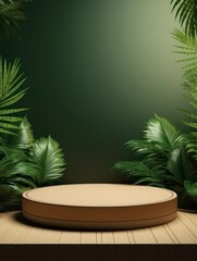 Creative scene composition 3D style podium for product display presentation mockup