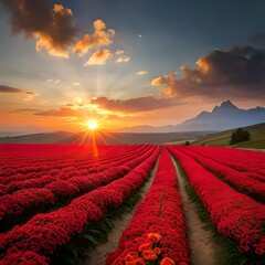 beautifull flower field