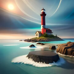 lighthouse on the coast