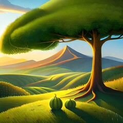 landscape in the mountains