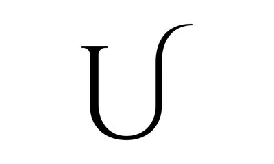 Letter U logo vector