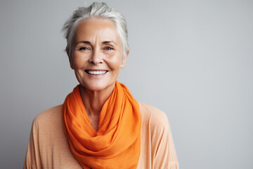 Woman senior person old happy mature adult lady elderly smile caucasian portrait female retired