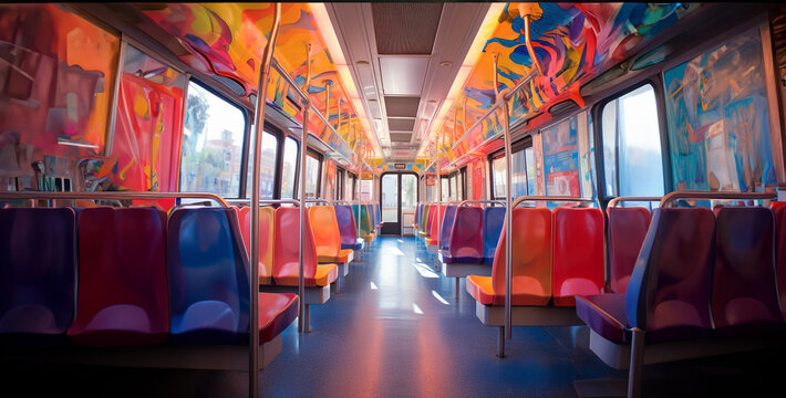 train in the subway, inside the subway, interior LA Metro Bus hd wallpaper 