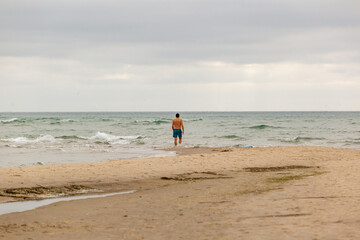 Obraz premium Grenen, Ost- und Nordsee treffen aufeinander