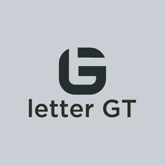 letter gt logo design vector image stock , letter gt logo , logo gt vector , logo gt combination , logo letter gt box 
