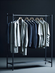 Retail clothing rack. AI Generated - 649320819