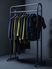 Retail clothing rack. AI Generated - 649320834