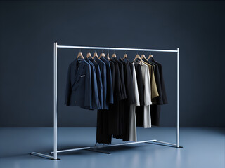 Retail clothing rack. AI Generated - 649320892