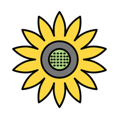Sunflower Icon Design