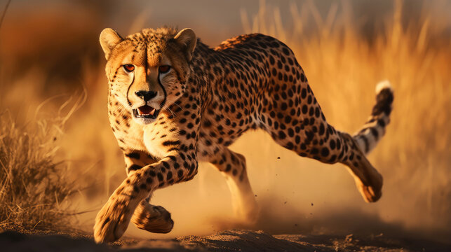 hd cheetah wallpaper with a fast running cheetah in the de…