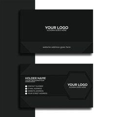 Black Modern Business Card Design