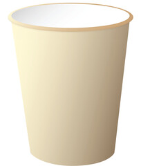 Papper Cup Blank Vector