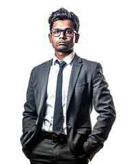 Young Professional portrait, office, career, workplace, business attire, Png, Transparent background