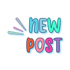 new post illustration