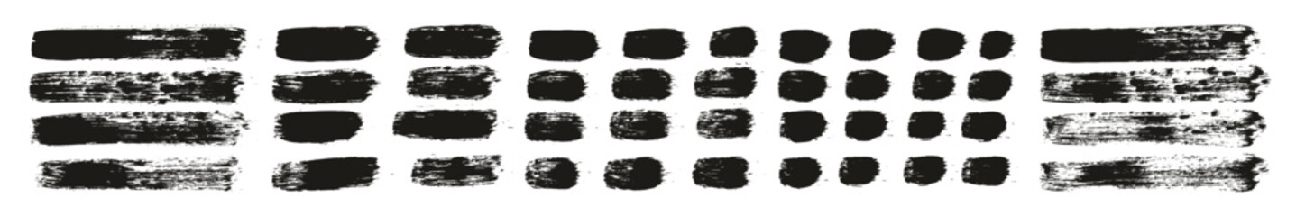 Round Brush Regular Straight Lines Artist Brush High Detail Abstract Vector Background Set  ULTRA