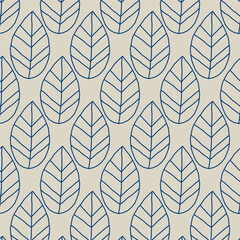 Amazing forest seamless pattern in scandinavian style.