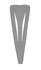 Grey sheer bikini. vector illustration