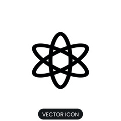 Atomic icon. atomic vector icon isolate white background