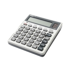 Calculator isolated on transparent background. Concept of education.