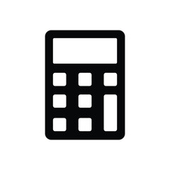 calculator icon vector design template simple and clean