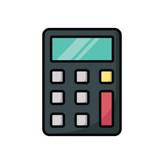 calculator icon vector design template simple and clean