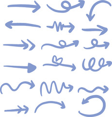 hand drawn arrow line design