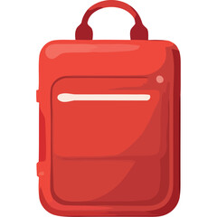 modern red schoolbag supply icon