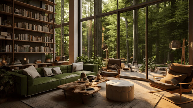 Interiorismo sostenible en el bosque