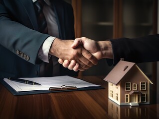 real estate agent offer price to customers.Mortgage contracts, loans, hire-purchase contracts and house sales | Generative AI