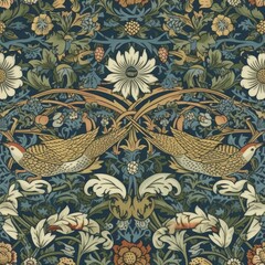 Vintage floral pattern, Seamless retro texture, Classic vintage wallpaper