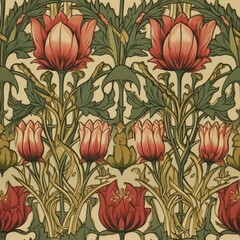 Vintage floral pattern, Seamless retro texture, Classic vintage wallpaper