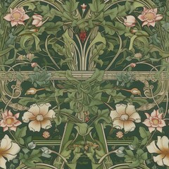 Vintage floral pattern, Seamless retro texture, Classic vintage wallpaper