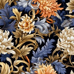 Vintage floral pattern, Seamless retro texture, Classic vintage wallpaper