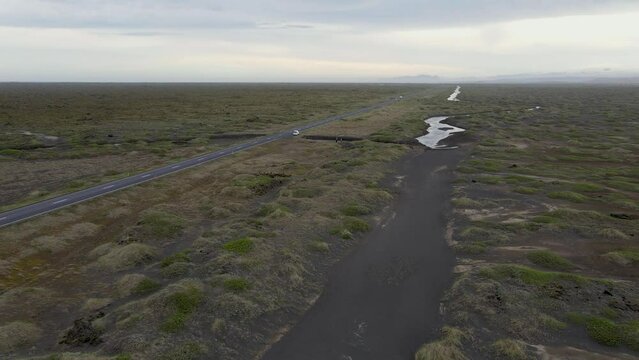 Laki Felder in Iceland Flug mit Drohne 1