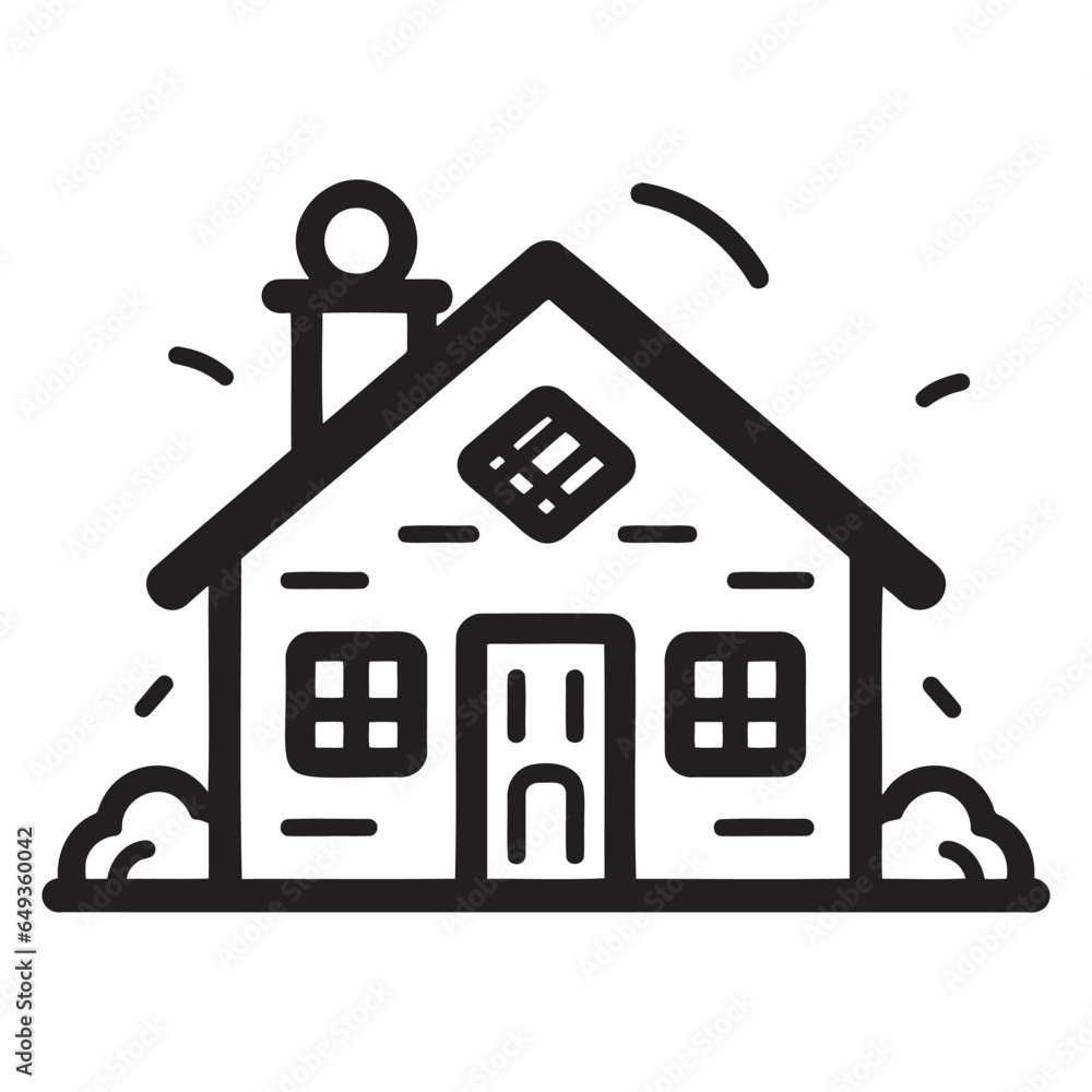 Poster home vector image to be used in web applications, mobile applications and print media.