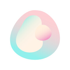 Abstract Bright Gradient Colored Shape Icon 