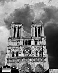 La Catedral de Notre Dame en la Melancolía del Blanco y Negro