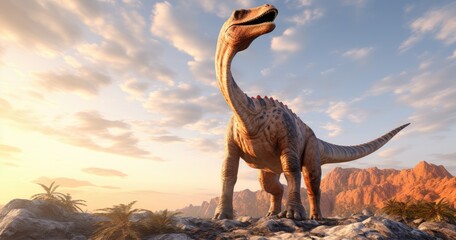 Fototapeta premium Brontosaurus dinosaurs